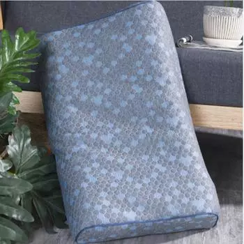 Подушка из латекса, графеновая наволочка, тайский натуральный каучук, высокая и низкая шейная подушка для взрослых, одинарная упаковка, только одна пара, 2 шт. 40x60cm