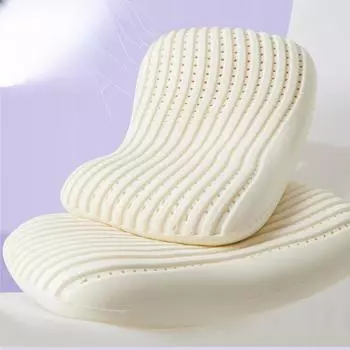 Подушка из латекса с чехлом, ортопедическая массажная подушка для СПА-лечения болей в шейном отделе позвоночника, защита здоровья, медленный отскок 38x60cm