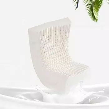 Подушка из натурального латекса для детей, массажные частицы для студентов, защита шейного позвонка, односпальная подростковая подушка, подходит для всех сезонов 50*30 7/9