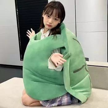 Подушка из панциря черепахи Уникальная полная начинка Толстая кукла из панциря черепахи Носимая плюшевая игрушка из панциря черепахи Кукла из панциря черепахи Украшение спальни зелёный