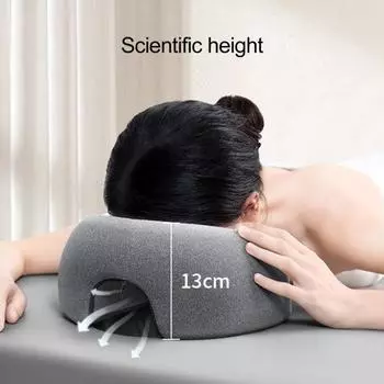 Подушка из пены с эффектом памяти для салона красоты, противоскользящая, толстая, для косметических процедур розовый