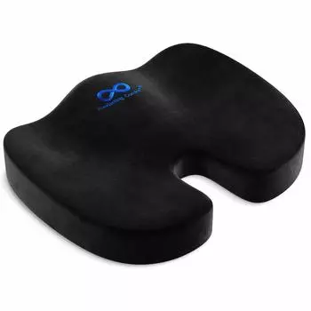 Подушка из пены с памятью Everlasting Comfort для офисных кресел и эргономичный дизайн для копчика и поясницы Офисная память Облегчение боли в спине