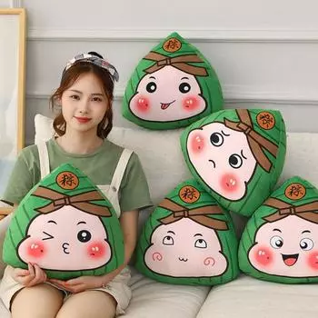 Подушка из ПП-хлопка с рисунком, креативная плюшевая игрушка, плюшевая кукла, подушка «Цзунцзы», праздник лодок-драконов 20CM-Style A