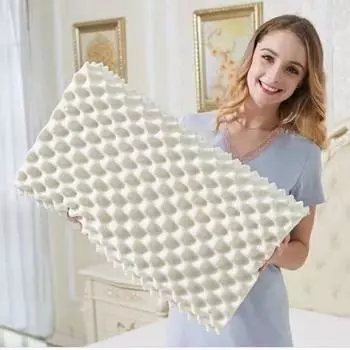 Подушка из тайского латекса, подушка для шейного отдела позвоночника, массажные частицы «Волчий зуб», подушка из латекса для взрослых, подушка-сердечник, одноместная подушка для сна дома 40x60cm