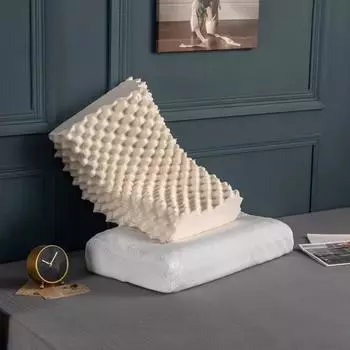 Подушка из тайского латекса Подушка с частицами графенового латекса Подушка для шеи для взрослых с волнами 40x60cm