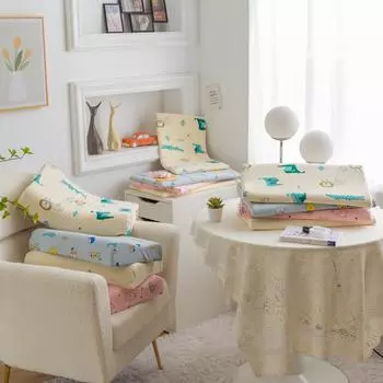 Подушка из тайского натурального латекса, детская латексная подушка с защитой от клещей, подушка для детей от 1 до 12 лет, универсальная для всех сезонов [Height 2cm] 30 * 50cm