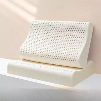 Подушка из тайского натурального латекса для защиты шейного позвонка, массажная подушка для взрослых, помогающая спать, подушка с частицами 30x50cm small