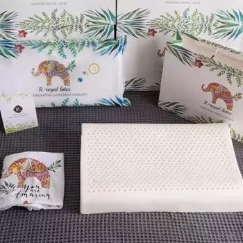 Подушка из тайского натурального латекса Подушка из латекса Подушка из латекса Подушка из латекса Подушка из латекса Резиновая подушка Подушка для шеи Подарок 35-55