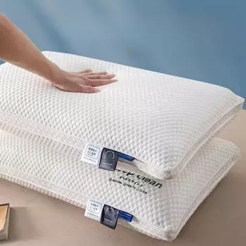 Подушка из трикотажного хлопка класса А, несминаемая сердцевина подушки, глубокий сон, защита шейного позвонка, односпальная подушка для студенческого общежития