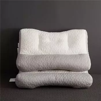 Подушка из волокна против натяжения, подушка для шеи, непроминающийся сердечник подушки, подушка для улучшения сна, подушка для восстановления шейного позвонка