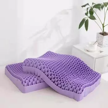 Подушка из вспененного латекса для снятия давления, защиты шейного отдела позвоночника, моющаяся, дышащая, многофункциональная с