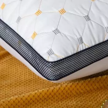 Подушка из вышитого волокна со звездами неба для защиты шеи, быстро восстанавливает форму, не деформируется, не разрушается 48*74