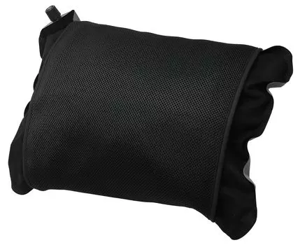 Подушка KAKURI Inflator с моющейся подушкой Suede 12 см, автоматическая сумка для хранения, в комплекте чехол, стильный, толстый, двусторонний, надувной, компактный, чёрный