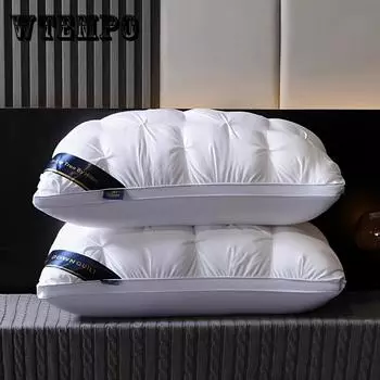 Подушка класса люкс 5-звездочного отеля, 48*74 дюйма - глубокая поддержка шеи для сна, непроминающаяся высокая сердцевина подушки для всех сезонов 1PC