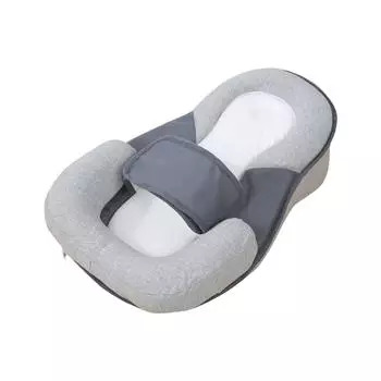 Подушка-клин для новорожденного, Подушка-шезлонг для младенца, Подушка для кормления грудью при рефлюксе для уменьшения срыгиваний, С ремнем безопасности One Size