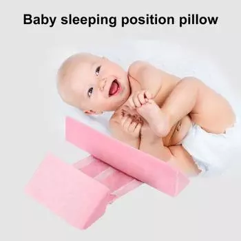 Подушка-клиновидная подушка для сна на боку с надежными ремнями, регулируемая, антиопрокидывающая, наклонная под углом 45 градусов, мягкая, с эффектом памяти, против рвоты, детская подушка-клиновидная подушка серый