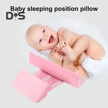 Подушка-клиновидная подушка для сна на боку с надежными ремнями, регулируемая, антиопрокидывающая, наклонная под углом 45 градусов, мягкая, с эффектом памяти, против рвоты, детская подушка-клиновидная подушка синий