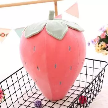 Подушка-клубника, милая кукла, плюшевая игрушка, держащая в руках куклу, супер мягкая подушка, кровать, спящая девочка, подарок 23cm