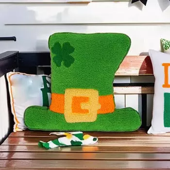 Подушка ко Дню Святого Патрика, декоративная накидка, декор для фермерского дома, праздничный акцент на диване, украшение для дома
