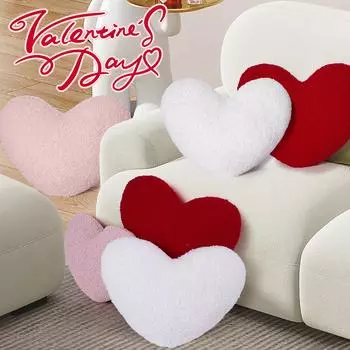 Подушка ко Дню святого Валентина с надписью «Любовь» Креативная подушка с надписью «Любовь» Подушка для украшения дивана One Size красный