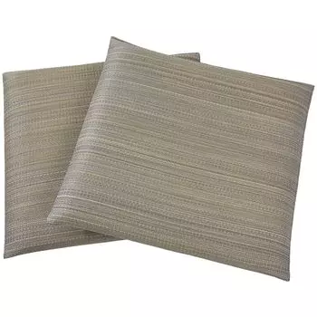 Подушка-коврик Igusa Zabuton, стильная, большая, простая, в японском стиле, для современной японской комнаты, 55x55 см, набор из 2 шт., серая, простая, освежающая, устойчивая к плесени, прибл.