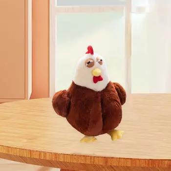 Подушка-курица игрушка животное Pierme Pillower детский подарок на день рождения для спальни коричневый
