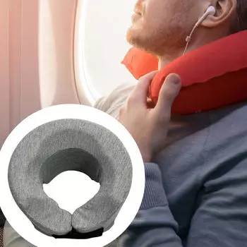 Подушка лицом вниз для шеи в самолете, портативная подушка для салона красоты, универсальный массажный подголовник для сна