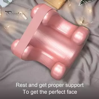 Подушка лицом вниз для сна на боку, против морщин, комфортная поддержка, предотвращение морщин на лице и линий сна, домашняя массажная подушка золотистый