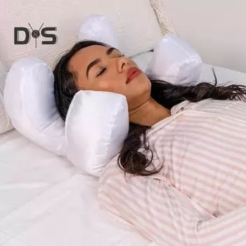 Подушка лицом вниз для сна на боку, против морщин, комфортная поддержка, предотвращение морщин на лице и линий сна, домашняя массажная подушка золотистый