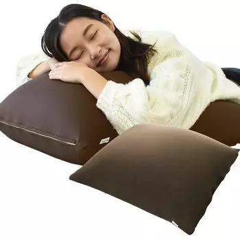 Подушка MOGU x 60 см Anminkan Limited Удобная большая подушка Коричневый основной чехол в комплекте Подлинная подушечка для бусинок Пудровые бусины Большие квадратные 60 Назад коричневый