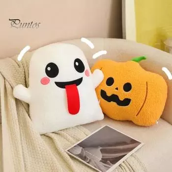 Подушка на Хэллоуин, тыква, мультяшный призрак, большая форма глазного яблока, эластичная, полностью наполняющая, плюшевая игрушка, диван, кровать, украшение для дивана, офисная подушка для сна, автомобильное сиденье 40cm C