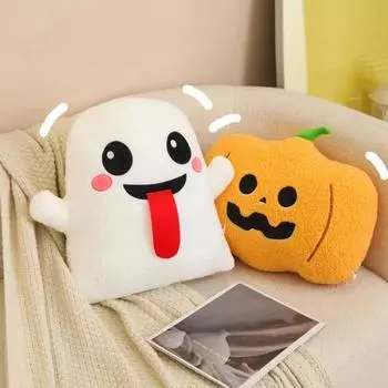 Подушка на Хэллоуин, тыква, мультяшный призрак, большая форма глазного яблока, эластичная, полностью наполняющая, плюшевая игрушка, диван, кровать, украшение для дивана, офисная подушка для сна 40cm C