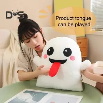 Подушка на Хэллоуин, тыква, мультяшный призрак, большая форма глазного яблока, эластичная, полностью наполняющая, плюшевая игрушка, диван, кровать, украшение для дивана, офисная подушка для сна, автомобильное сиденье 40cm C