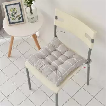 Подушка на сиденье стула из нескользящей плотной ткани, подушка на сиденье для офисных стульев чёрный