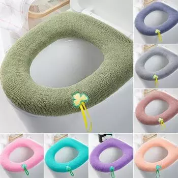 Подушка на сиденье унитаза Дышащая нескользящая съемная антидеформируемая накладка на крышку фиолетовый