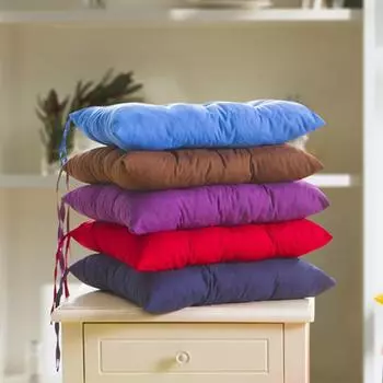 Подушка на стул, однотонная, нескользящая, износостойкая, дышащая, нескользящая подушка для дома