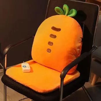 Подушка на стул с подогревом, вставная подушка на стул, толстая съемная, моющаяся, милая мультяшная подушка, плюшевая подушка на стул, подушка на стул для школьника