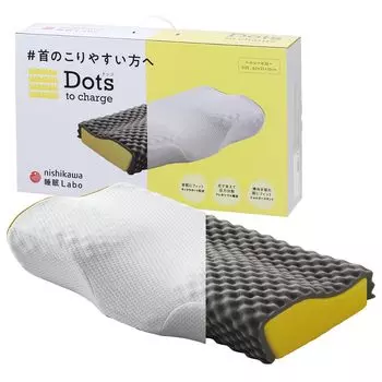 Подушка nishikawa для людей, склонных к скованности шеи Подушка Healthy Pillow Sleep Lab Dots Структура поддержки шеи, которая подходит для задней части шеи Поддержка белый
