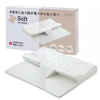 Подушка Nishikawa Healthy Pillow Memory поддерживает примерно тело от шеи до стороны Nishikawa Sleep, влажная и моющаяся, 70X60X11 см EH92129454