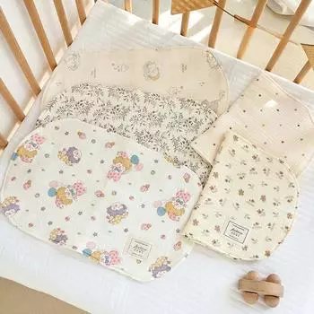 Подушка-облако от рвоты с молоком, удобная подушка для новорожденных, низкая плоская подушка для младенцев, восьмислойная марлевая подушка для детей