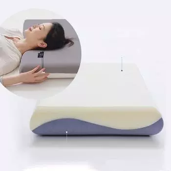 Подушка-основа, новая двухкомпонентная подушка для глубокого сна с эффектом памяти, подушка для сна на боку для мужчин и женщин, защита шейного позвонка, цельная 70*42*10