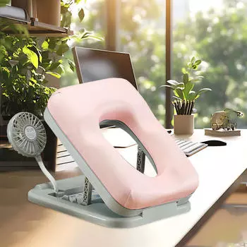 Подушка Papa Pillow с веером для лица Cradle Hollow Design Легкая многофункциональная подушка для шеи Sleep Sleeping розовый