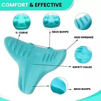 Подушка PC для шейного вытяжения, массажер для расслабления шейных мышц, коррекция вытяжения плеч и шеи для облегчения выравнивания позвоночника