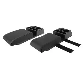 Подушка под подлокотник центральной консоли с USB-интерфейсом. Многофункциональный подлокотник с регулируемой шириной Stora. Black Line