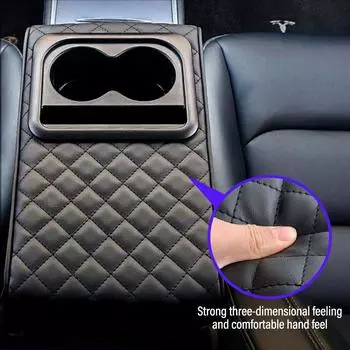 Подушка под подлокотник для центральной консоли с 2 подстаканниками из искусственной кожи, подушка для подлокотника, портативная автомобильная подушка для подлокотника, подушка для высоты