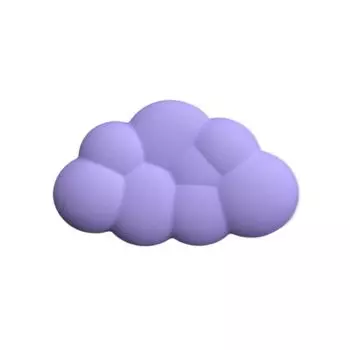 Подушка под запястье для клавиатуры в форме облака, подушка для рук из хлопка с памятью, держатель для клавиатуры, офисные принадлежности purple-wrist brace