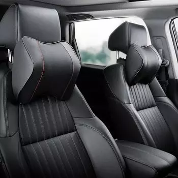 Подушка-подголовник для поясницы в автомобиле: Защитный чехол для поддержки шеи для автомобильного сиденья, аксессуар для салона. headrest чёрный