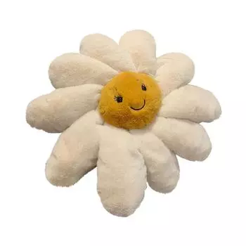 Подушка-подсолнух, сон с детьми, успокаивающие куклы, детская кукла в подарок на день рождения, 1 шт, 14,9 дюйма One Size белый