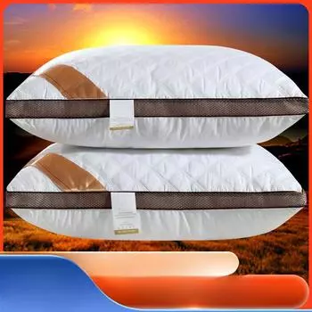 Подушка Подушка Сердцевина Подушка Перо Бархат Сжатая Подушка для Шеи 48 * 74/700g low pillow