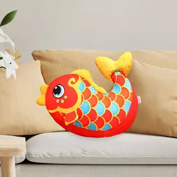 Подушка-подушка в виде рыбки кои, плюшевая подушка для спины, домашний декор, мультяшная игрушка-мягкая игрушка для 30cm